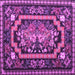 Square Medallion Purple French Rug, tr929pur