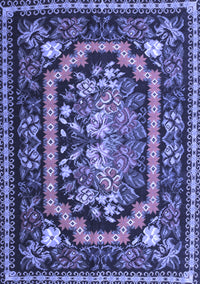 Medallion Blue French Rug, tr929blu