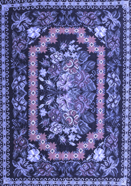 Medallion Blue French Rug, tr929blu