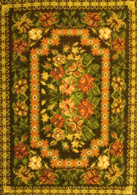 Medallion Yellow French Rug, tr929yw