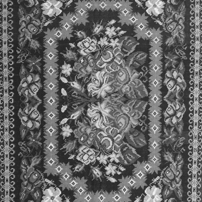 Medallion Gray French Rug, tr929gry