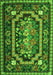 Medallion Green French Rug, tr929grn