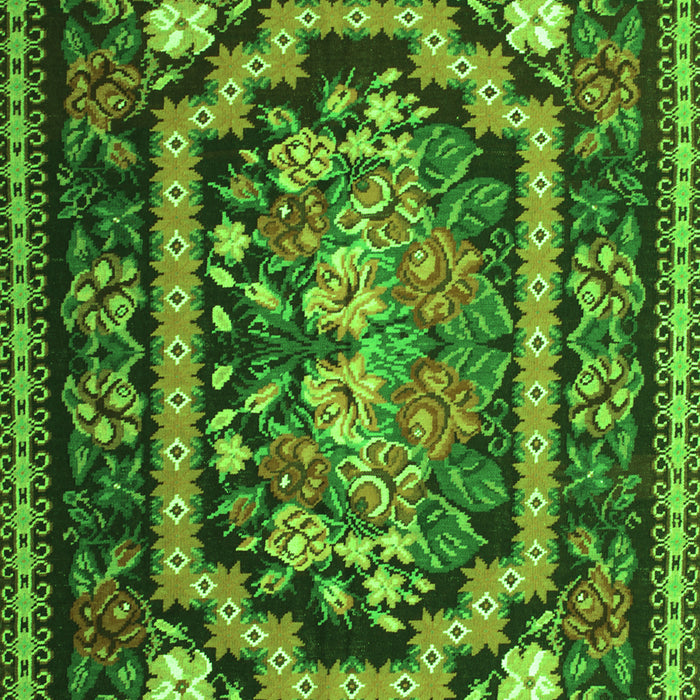 Medallion Green French Rug, tr929grn