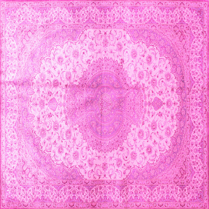 Square Medallion Pink Traditional Rug, tr92pnk