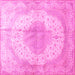 Square Medallion Pink Traditional Rug, tr92pnk