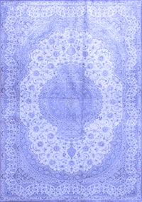 Medallion Blue Traditional Rug, tr92blu