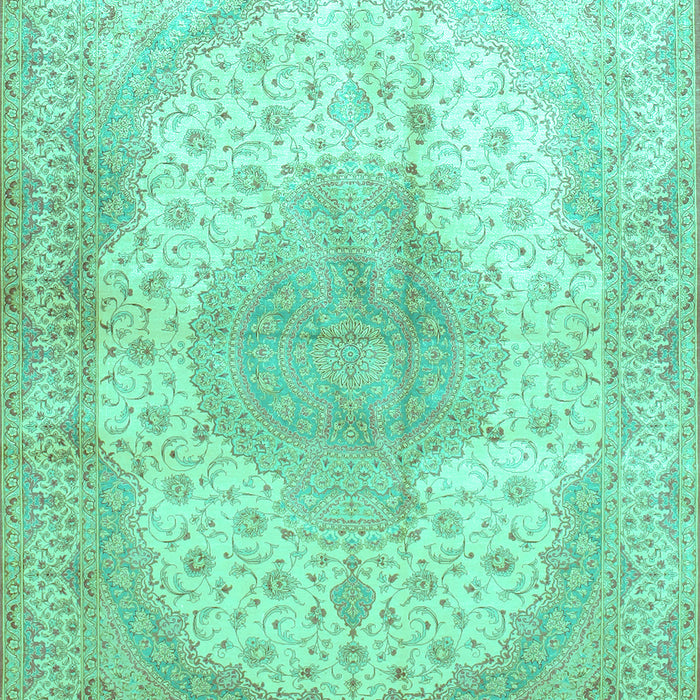 Medallion Turquoise Traditional Rug, tr92turq
