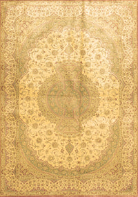 Medallion Brown Traditional Rug, tr92brn