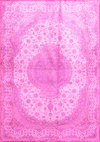 Medallion Pink Traditional Rug, tr92pnk