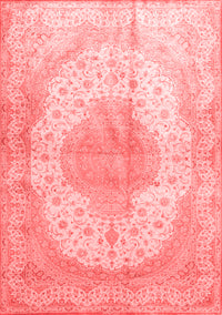 Medallion Red Traditional Rug, tr92red