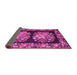 Sideview of Medallion Pink French Rug, tr930pnk