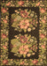 Medallion Brown French Rug, tr930brn