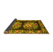 Sideview of Medallion Yellow French Rug, tr930yw