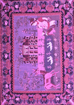 Medallion Purple French Rug, tr931pur