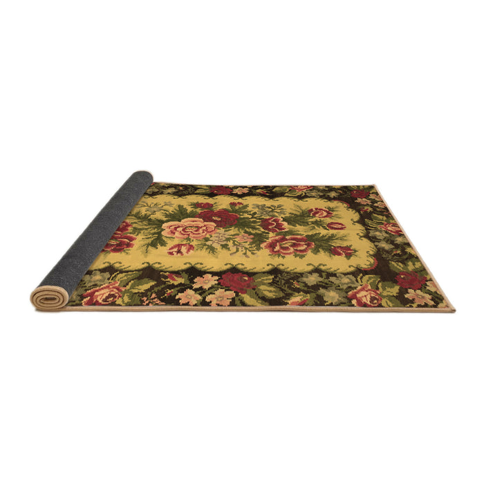 Sideview of Persian Brown Traditional Rug, tr932brn