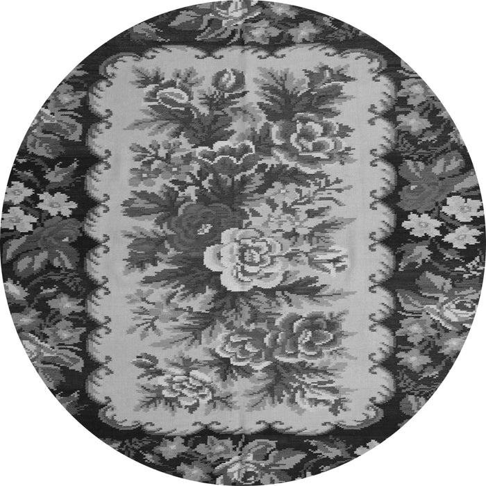 Square Persian Gray Traditional Rug, tr932gry