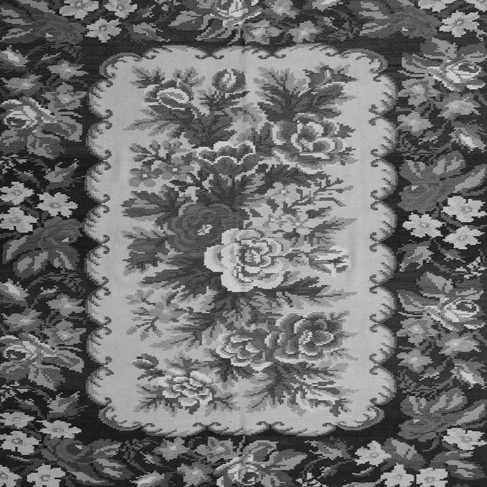 Serging Thickness of Persian Gray Traditional Rug, tr932gry