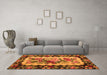Machine Washable Persian Orange Traditional Area Rugs in a Living Room, wshtr932org