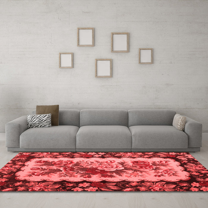 Traditional Red Washable Rugs