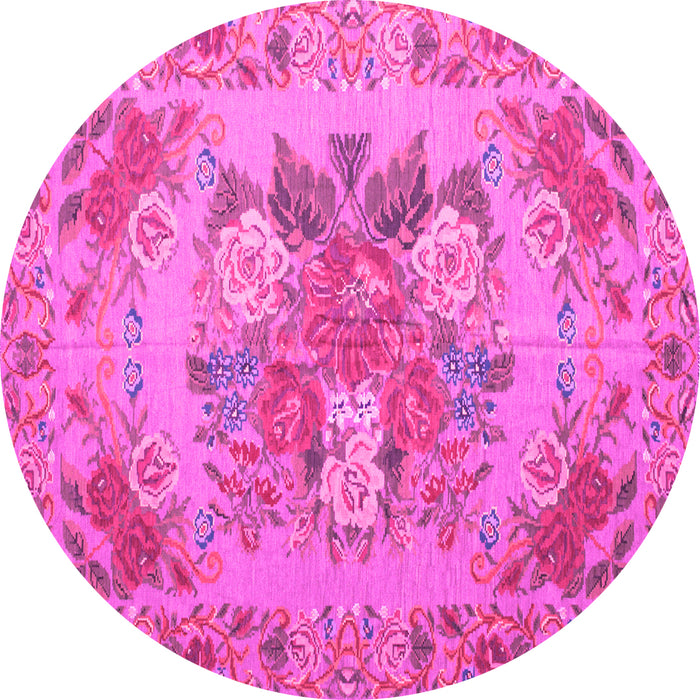 Round Medallion Pink French Rug, tr933pnk
