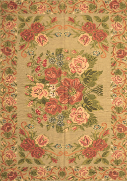 Medallion Brown French Rug, tr933brn