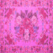 Square Medallion Pink French Rug, tr933pnk