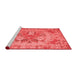 French Red Washable Rugs