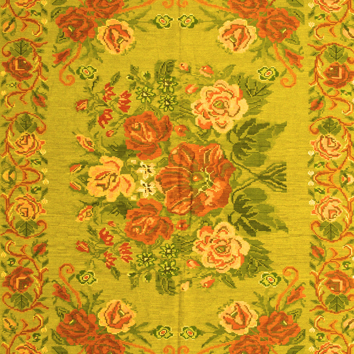 Medallion Yellow French Rug, tr933yw