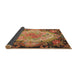 Sideview of Traditional Gold Medallion Rug, tr934