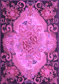 Medallion Purple French Rug, tr934pur