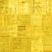 Square Patchwork Yellow Transitional Rug, tr935yw