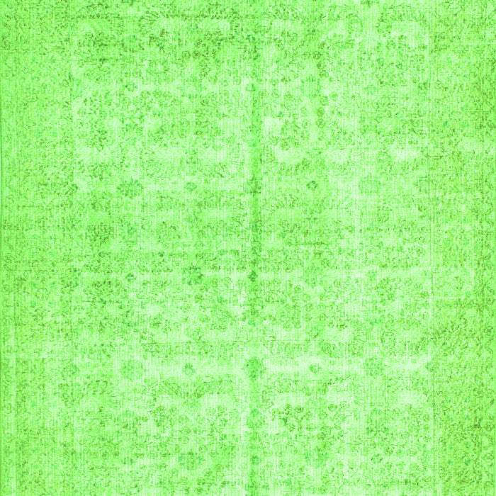 Serging Thickness of Machine Washable Persian Green Traditional Area Rugs, wshtr936grn
