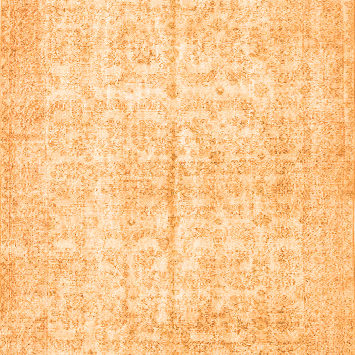 Serging Thickness of Machine Washable Persian Orange Traditional Area Rugs, wshtr936org