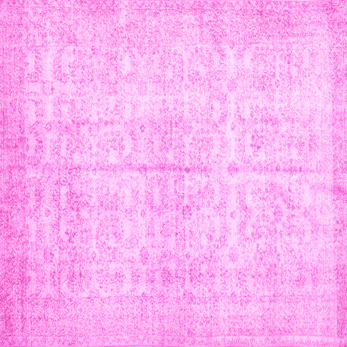 Square Persian Pink Traditional Rug, tr936pnk