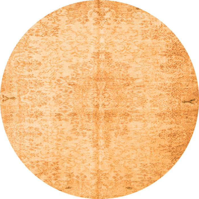 Machine Washable Persian Orange Traditional Area Rugs, wshtr937org