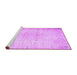 Sideview of Machine Washable Persian Purple Traditional Area Rugs, wshtr937pur