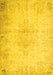 Machine Washable Persian Yellow Traditional Rug, wshtr937yw