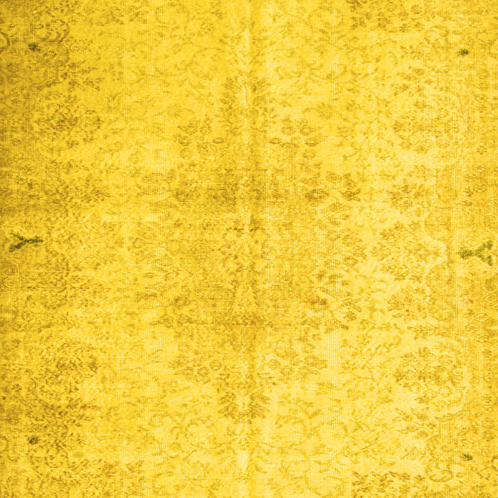 Machine Washable Persian Yellow Traditional Rug, wshtr937yw