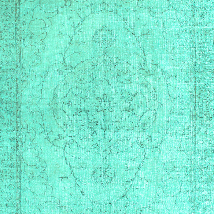 Machine Washable Persian Turquoise Traditional Area Rugs, wshtr938turq