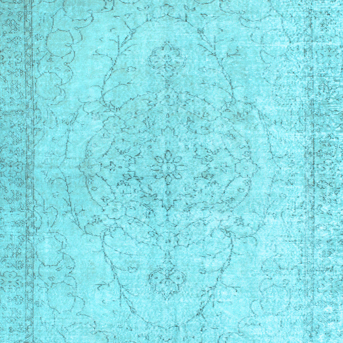 Machine Washable Persian Light Blue Traditional Rug, wshtr938lblu