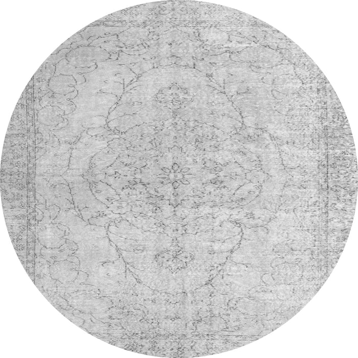 Square Persian Gray Traditional Rug, tr938gry