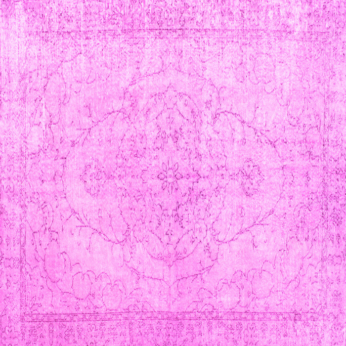 Square Persian Pink Traditional Rug, tr938pnk