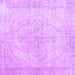 Square Persian Purple Traditional Rug, tr938pur