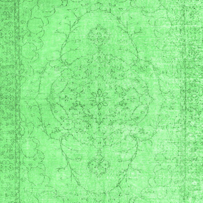 Machine Washable Persian Emerald Green Traditional Area Rugs, wshtr938emgrn