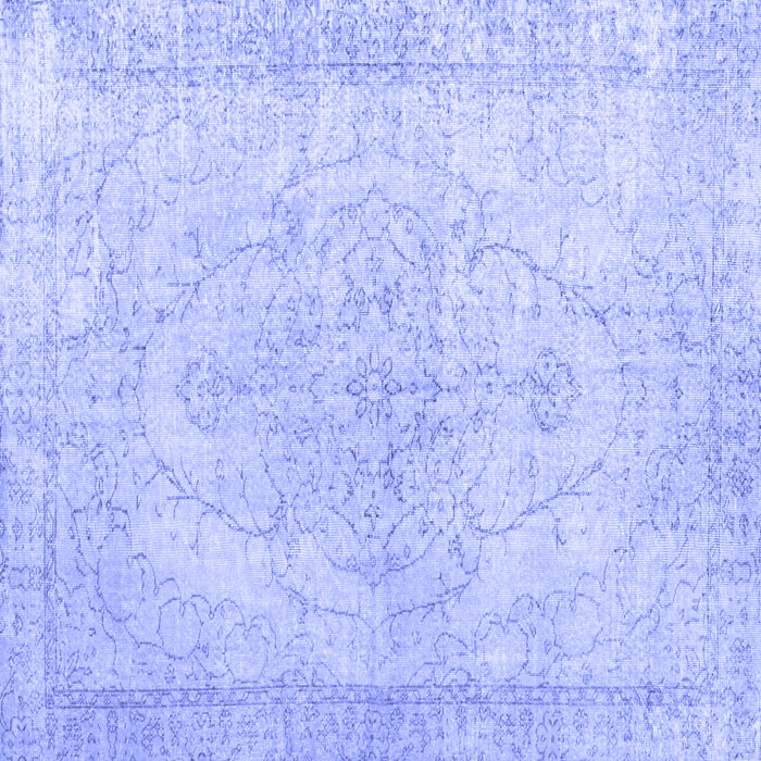 Square Persian Blue Traditional Rug, tr938blu