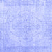 Square Persian Blue Traditional Rug, tr938blu