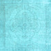Square Persian Light Blue Traditional Rug, tr938lblu
