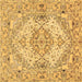 Square Persian Brown Traditional Rug, tr939brn