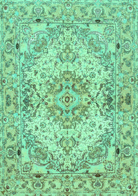 Persian Turquoise Traditional Rug, tr939turq