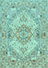 Machine Washable Persian Light Blue Traditional Rug, wshtr939lblu